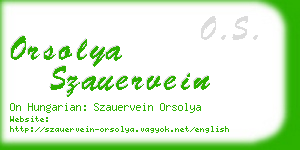 orsolya szauervein business card